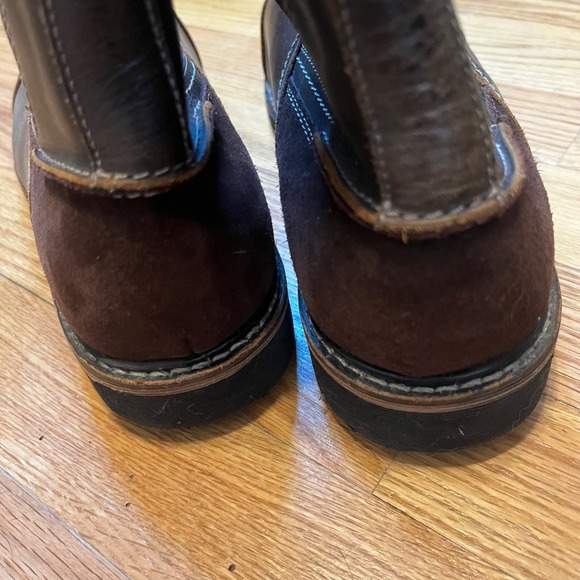 G.H. Bass Co Mens Dark Brown Leather Suede Chelsea Boots Ankle Size 9.5 - Picture 10 of 15